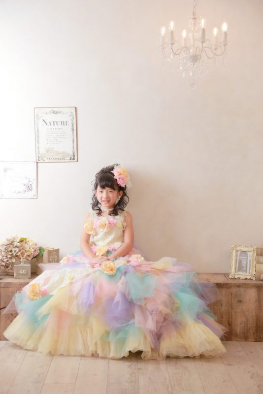 ドレスを着てプリンセスに大変身 ７歳編 風のスタジオle Lien イオン狭山店 七五三スタッフブログ